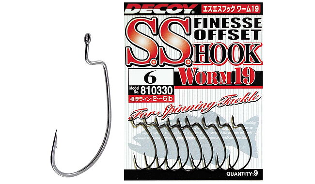 Крючок Decoy Worm19 S.S. Hook 10 10 шт - фото 1