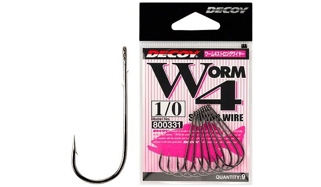 Крючок Decoy Worm4 Strong Wire 2 9 шт - фото 1