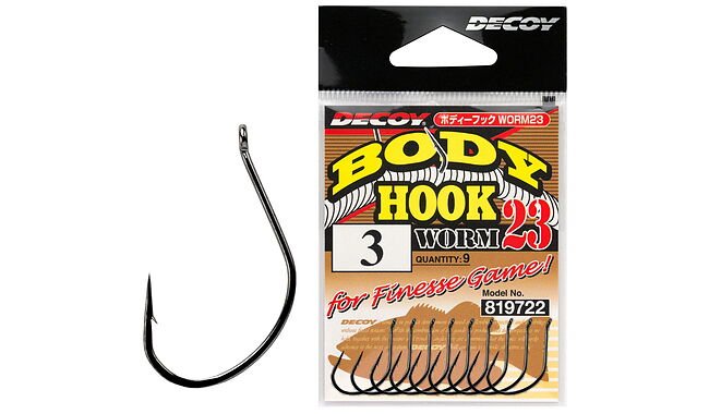 Крючок Decoy Worm23 Body Hook #1/0 9 шт - фото 1