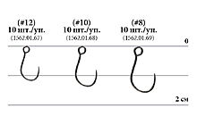 Гачок Decoy AH-3 Area Hook III #8 (10 шт/уп) - дополнительное фото 1