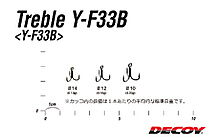 Трійник Decoy Y-F33B #12 (8 шт/уп) - дополнительное фото 1