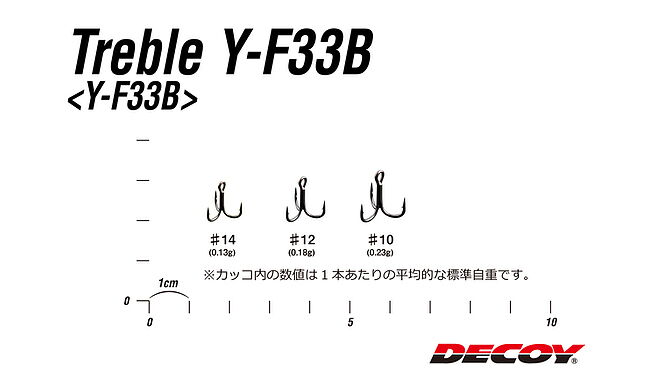 Трійник Decoy Y-F33B #12 (8 шт/уп) - дополнительное фото 1