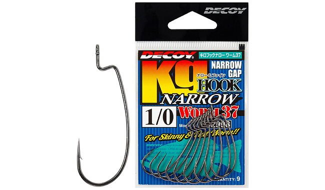 Крючок Decoy Worm37 Kg Hook Narrow #2/0 8 шт - фото 1