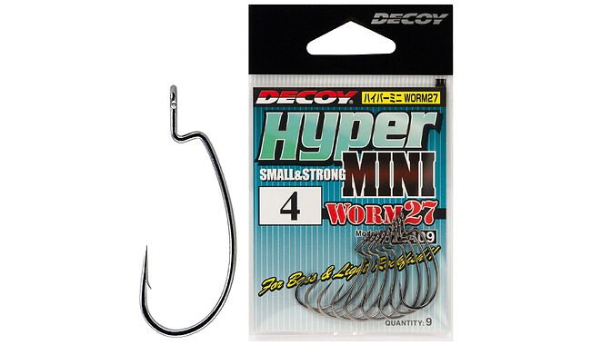 Гачок Decoy Worm27 Hyper Mini #2 (9 шт/уп) - фото 1