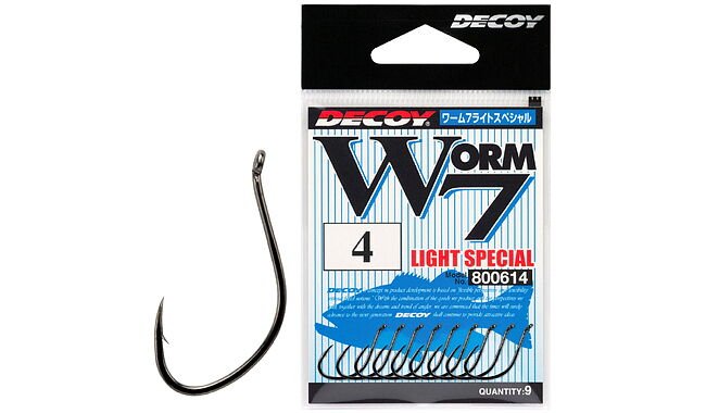Крючок Decoy Worm7 Light Special #4 9 шт - фото 1