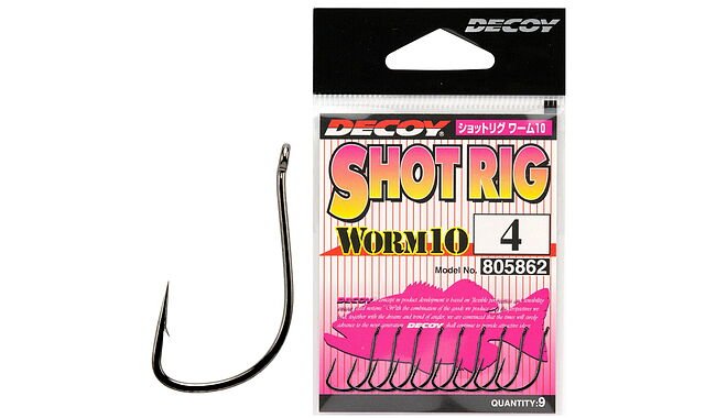 Гачок Decoy Worm10 Shot Rig #6 (9 шт/уп) - фото 1