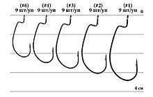 Крючок Decoy Worm19 S.S. Hook 1 9 шт - дополнительное фото 1
