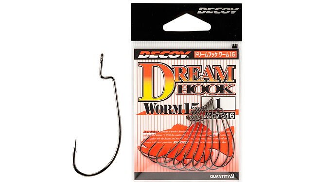 Крючок Decoy Worm15 Dream Hook 1/0 9 шт - фото 1