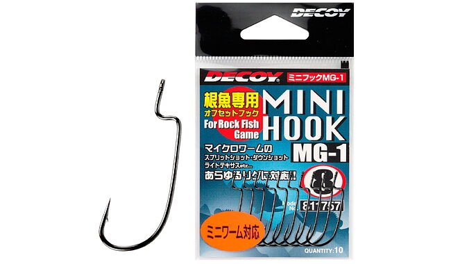 Крючок Decoy Mini Hook MG-1 8 10 шт - фото 1