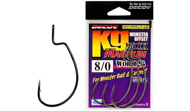 Гачок Decoy Worm26 Kg Hook Magnum #6/0 (4 шт/уп) - фото 1