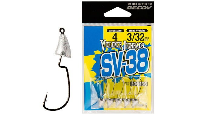 Джиг-голівка Decoy Violence Jighead SV-38 #3 3.5 g (5 шт/уп) - фото 1