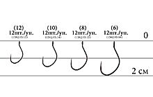 Крючок Decoy AH-IX Floria 6 12 шт - дополнительное фото 1