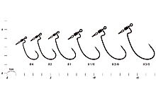 Крючок Decoy Worm117 HD Hook Offset 2 5 шт - дополнительное фото 1