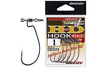 Крючок Decoy Worm117 HD Hook Offset 3/0 4 шт - фото 1