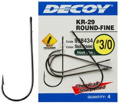 Крючок Decoy KR-29 Worm Round-Fine 3/0 4 шт