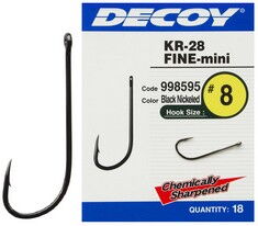 Гачок Decoy KR-28 Fine Mini #8 (18 шт/уп)