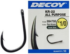 Гачок Decoy KR-22 Black Nickeled #2 (10 шт/уп)