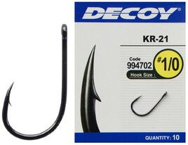 Гачок Decoy KR-21 Black Nickeled #2 (10 шт/уп)