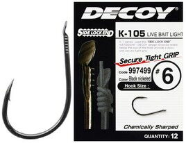 Крючок Decoy K-105 Live bait light 10 12 шт