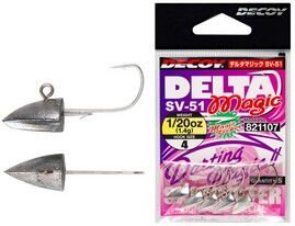 Джиг головка Decoy SV-51 Delta Magic #6-0.9g (5шт/уп)