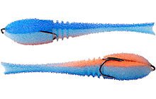 Приманка ПрофМонтаж Dancing Fish 4.5" reverse tail 5 шт - фото 1