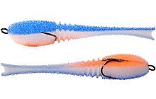 Приманка ПрофМонтаж Dancing Fish 4.5" reverse tail 5 шт - фото 14