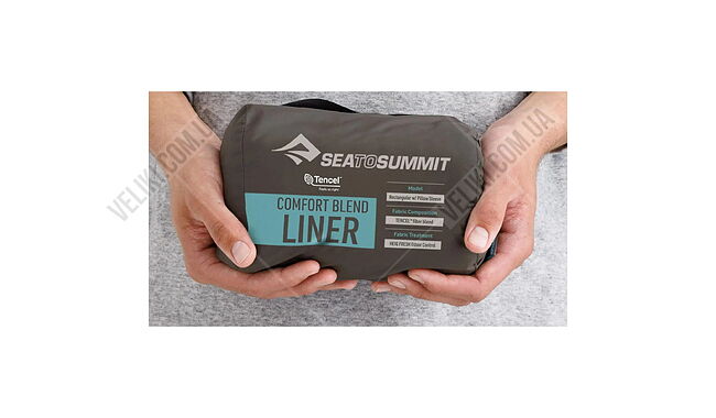 Вкладиш для спального мішка Sea to Summit Comfort Blend With Pillow Sleeve - дополнительное фото 2