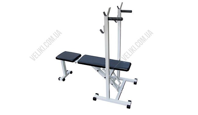 Скамья для жима RN-Sport ReadMeBlack + штанга 75 кг - дополнительное фото 1