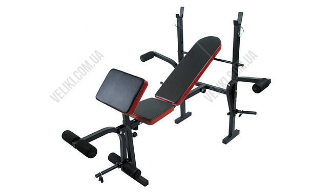 Скамья для жима RN-Sport с тягой + набор силовой на 70 кг - дополнительное фото 1