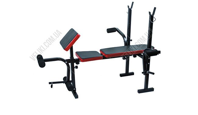 Лава для жиму RN-Sport з тягою + набір силовий на 90 кг - дополнительное фото 1