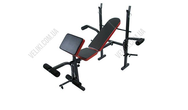Лава для жиму складана RN-Sport з тягою + Штанга 4 грифи 100 кг - дополнительное фото 2