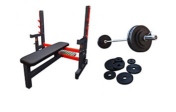 Скамья для жима RN-Sport classic prof + олимпийская штанга 100кг