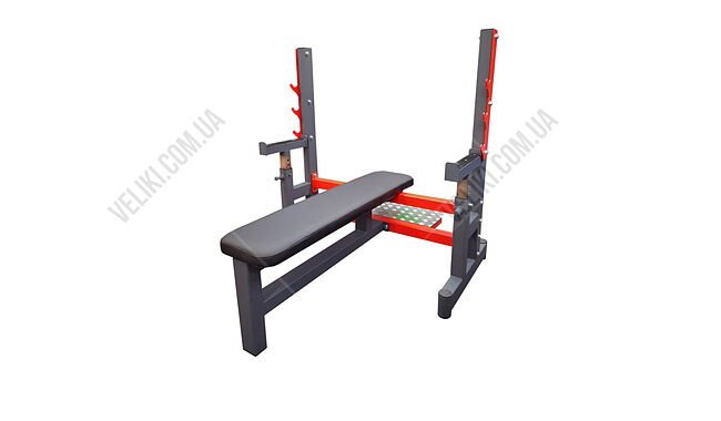 Скамья для жима RN High Quality + штанга 100 кг - дополнительное фото 1