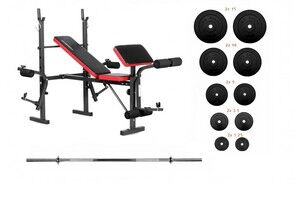 Лава для жиму EverTop + штанга RN-Sport 75 кг