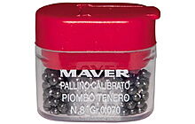 Набор грузил Maver Pallini Supercalibrati Teneri 5 0,132 г - фото 1