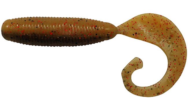 Силікон Reins Fat G-Tail Grub 3" B61 Chart Pepper/Motoroil Red Gold - фото 3