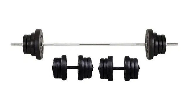 Скамья для жима WCG 0020 + Набор штанга и гантели на 60 кг - дополнительное фото 1