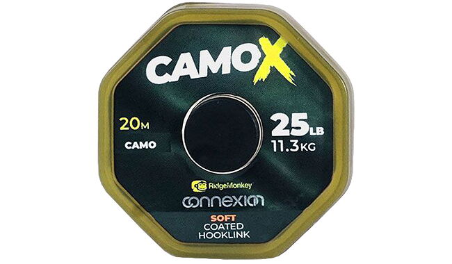 Повідковий матеріал RidgeMonkey Connexion CamoX Soft Coated Hooklink 20m 35lb/15.9kg - фото 1