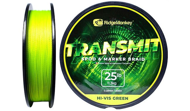 Шнур RidgeMonkey Transmit Spod and Marker Braid 300 м 0,28 мм 25lb/11,3 кг - фото 1