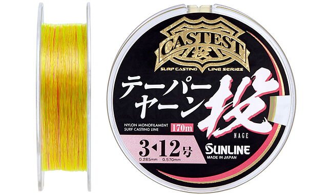 Леска Sunline Castest Tapered 170 м 0,235-0,570 мм 4,0 кг - фото 1