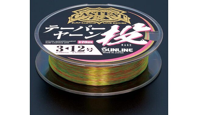 Волосінь Sunline Castest Tapered 170m конусна 0.285-0.570mm 6.0kg - дополнительное фото 1