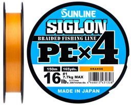 Шнур Sunline Siglon PE н4 150 м #0,6/0,132 мм 10lb/4,5 кг