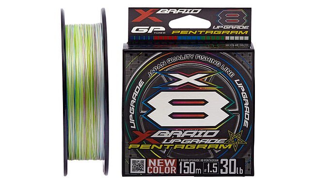 Шнур YGK X-Braid Upgrade X8 Pentagram 200m #0.5/0.117mm 12lb/5.5kg - фото 1
