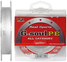 Шнур YGK Real Sports G-Soul PE 150 м #0,4/0,104 мм 6lb