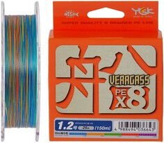 Шнур YGK Veragass Fune X8 150 м #0,8/0,148 мм 16lb/6,7 кг