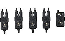 Набір сигналізаторів Prologic Custom SMX MKII Bite Alarm Set 4+1 red/green/yellow/blue - фото 1