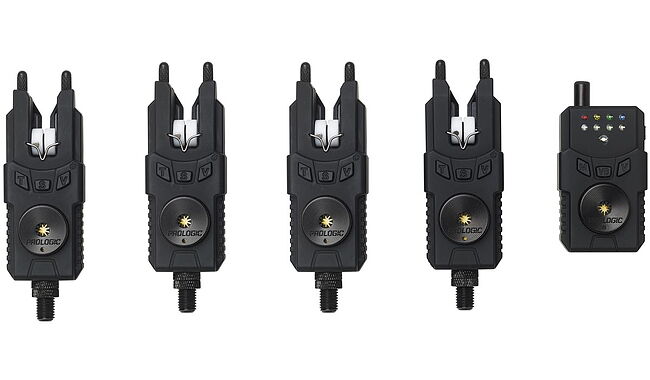 Набір сигналізаторів Prologic Custom SMX MKII Bite Alarm Set 4+1 red/green/yellow/blue - фото 1