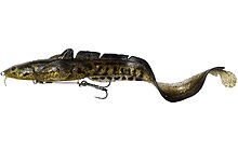 Силікон Savage Gear 3D Burbot Shallow SS 250mm 70.0g Gold Burbot UV - фото 1