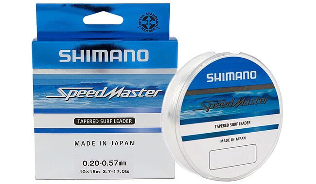 Шоклидер Shimano Speedmaster Tapered Surf Leader (Clear) 10X15m 0.26-0.57mm 4.6-17.0kg - фото 1
