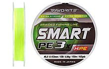 Шнур Favorite Smart PE 3x 150 м #0,8 0,153 мм 6,8 кг - фото 1